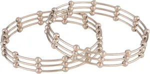 Efulgenz Indian Ethnic Bollywood Fashion Boho Tribal Antique Oxidized Pain Ball Bead Indian Bangle Bracelet Set Jewelry for Women