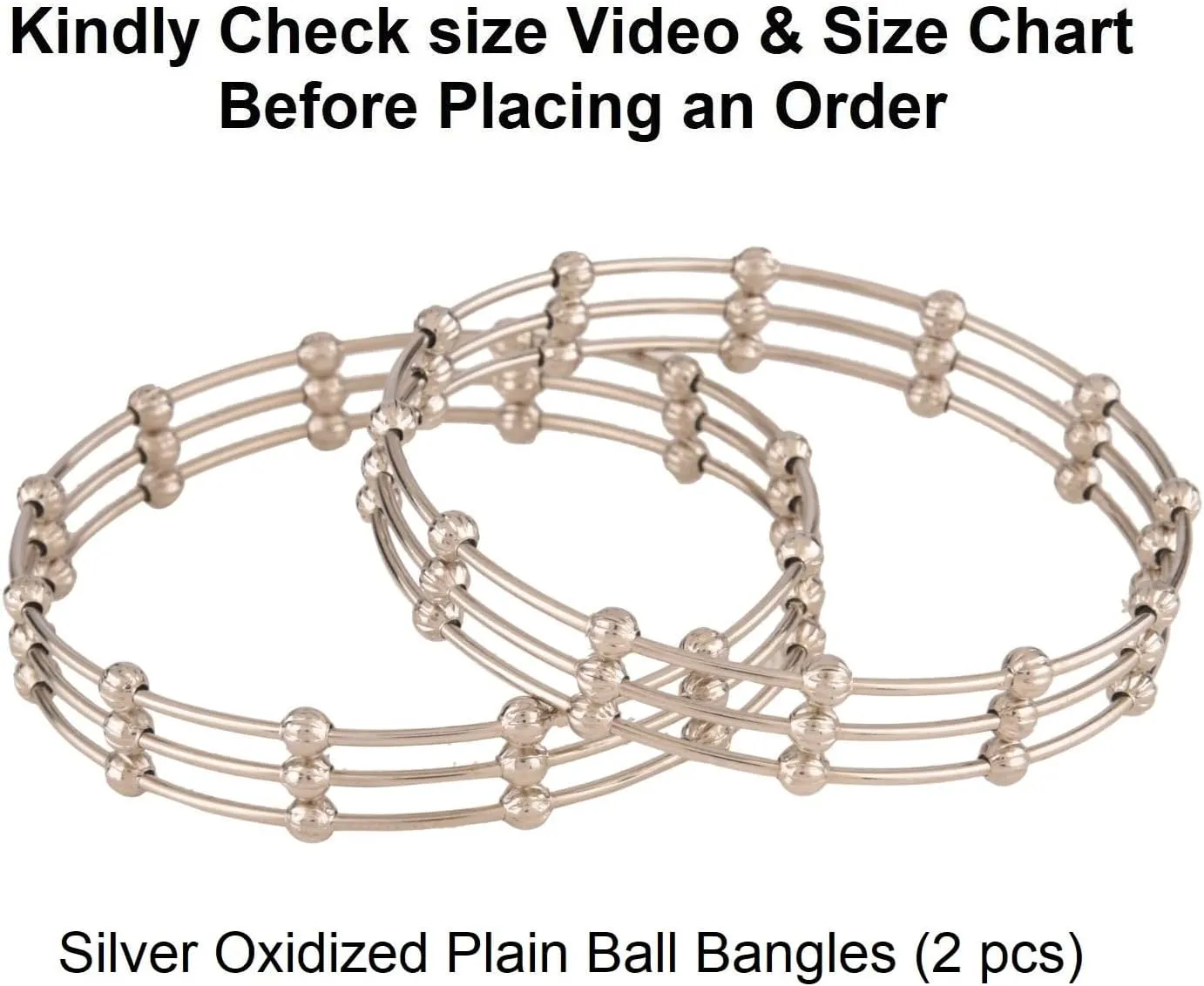 Efulgenz Indian Ethnic Bollywood Fashion Boho Tribal Antique Oxidized Pain Ball Bead Indian Bangle Bracelet Set Jewelry for Women