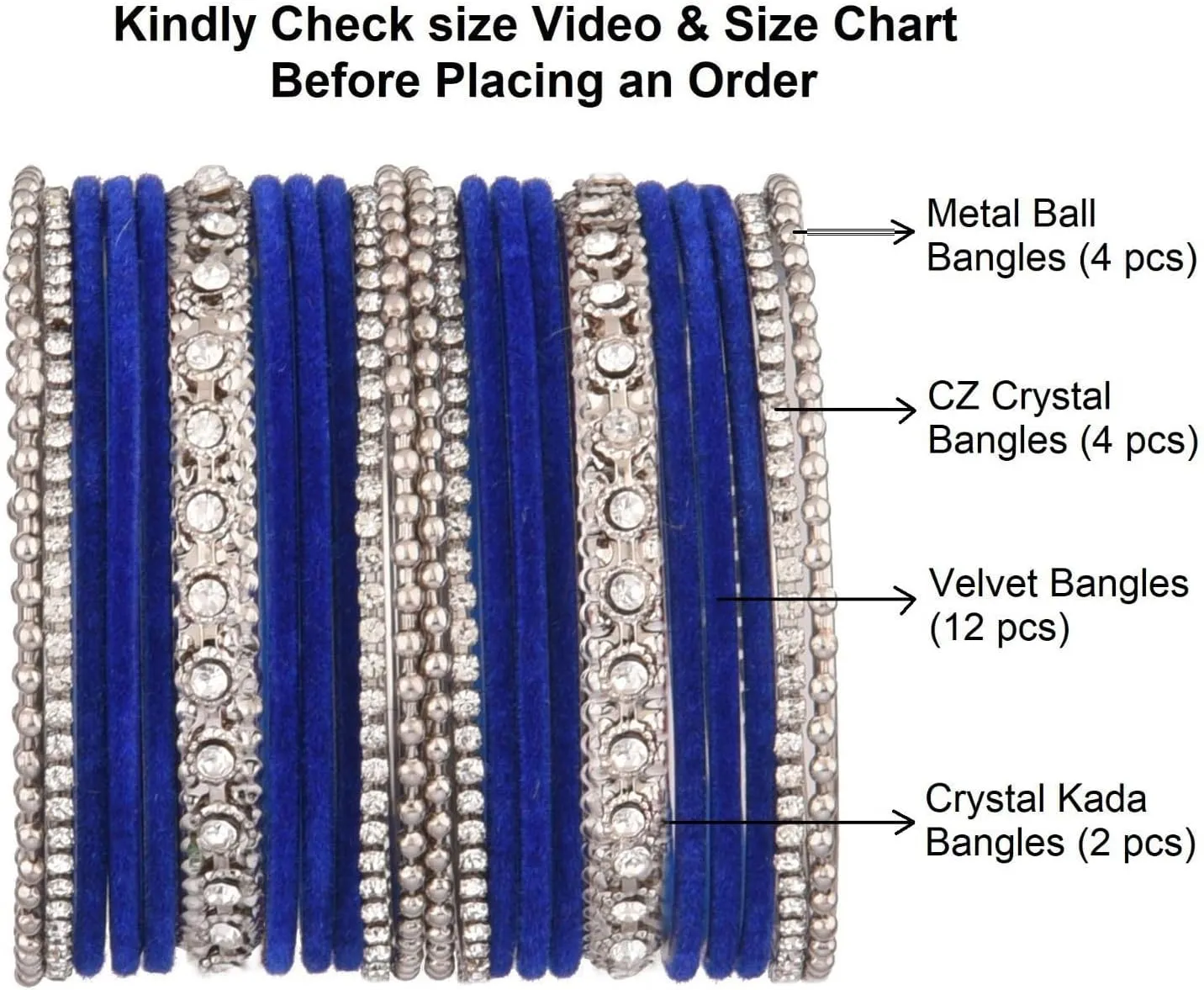 Efulgenz Indian Wedding Bridal Bangle Set for Women Rhinestone Kundan Crystal Velvet Traditional Bangle Bracelet Bollywood Jewelry