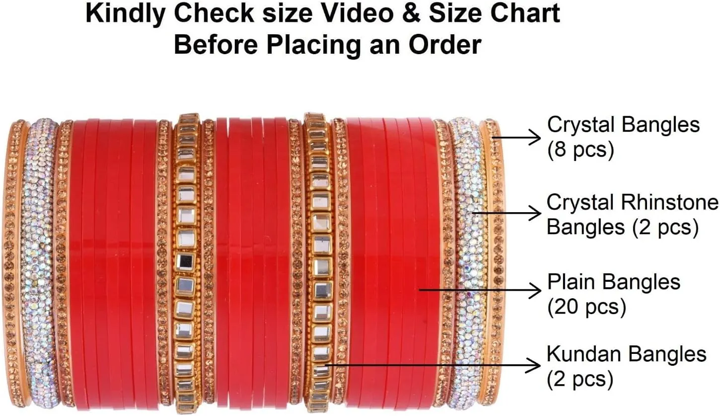 Efulgenz Indian Wedding Bridal Bangles Traditional Rhinestone CZ Crystal Bridal Bracelet Bangle Set for Women