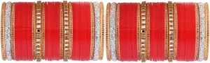 Efulgenz Indian Wedding Bridal Bangles Traditional Rhinestone CZ Crystal Bridal Bracelet Bangle Set for Women