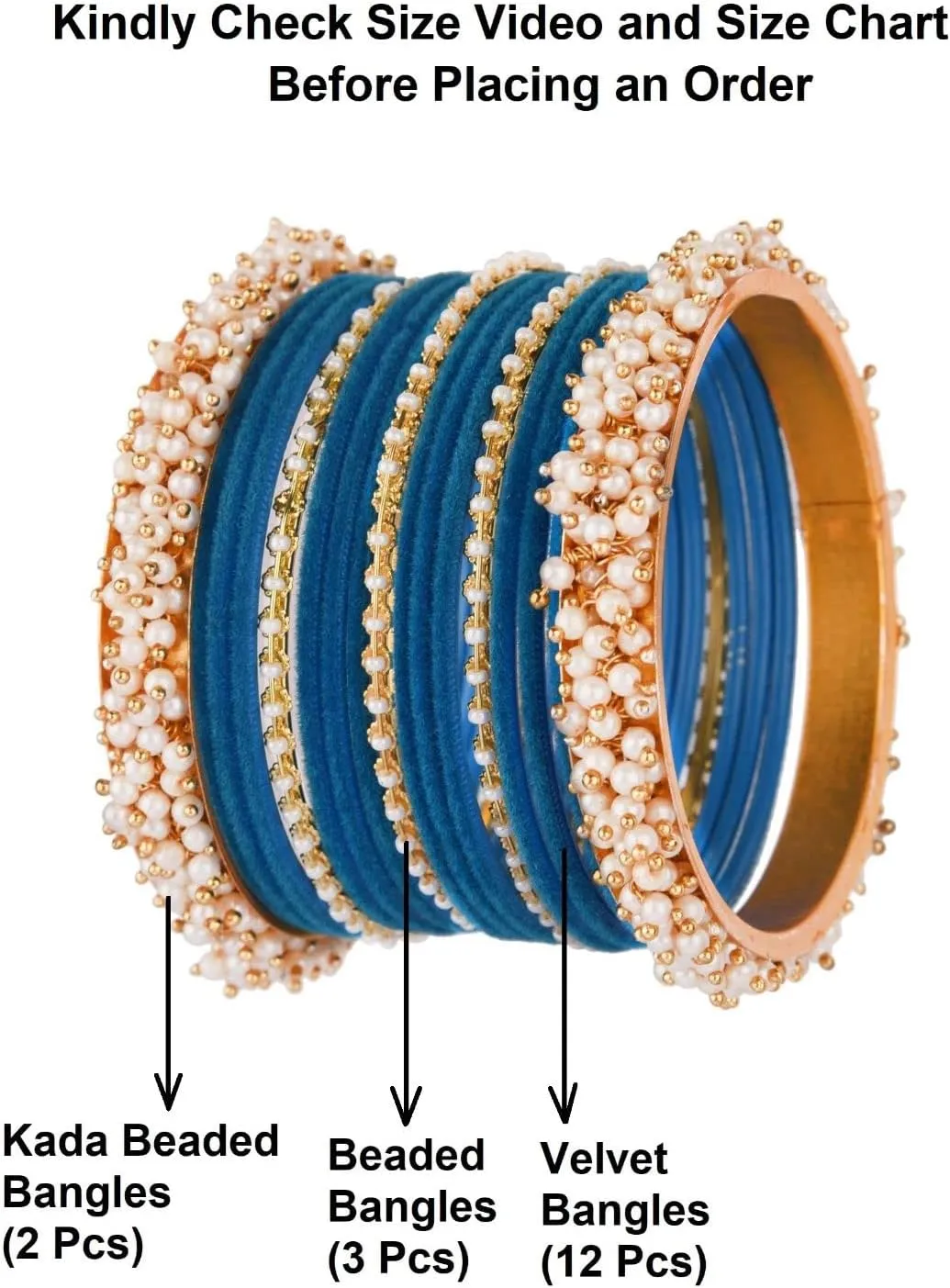 Efulgenz Velvet Bangles For Women Indian Jewelry Faux Pearl Bangles Bracelet Velvet Bangles Wedding Bridal Indian Jewelry Sets For Women