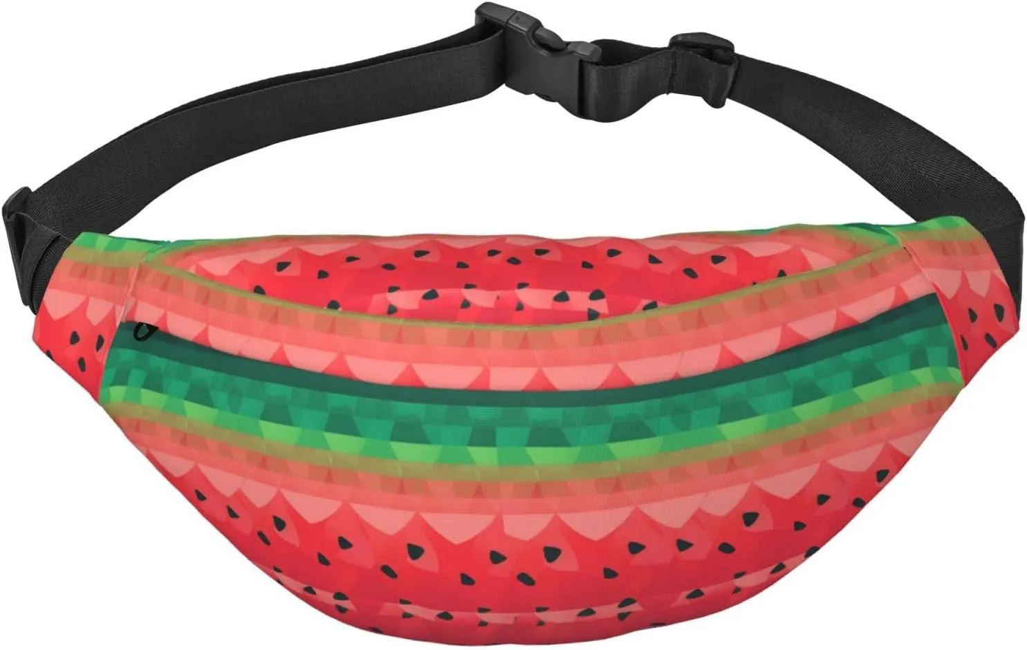 Fanny Pack for Women Mem Fashion Waist Packs Crossbody Gradient watermelon Belt Bag with Adjustable Strap Waist Bag
