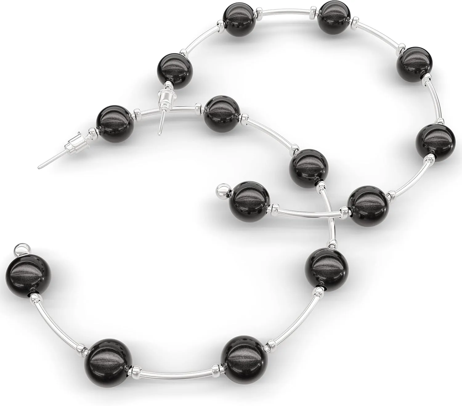 Fashion Pearl Hoop Earrings for Women Hypoallergenic Pearl Drop Dangle Earrings
