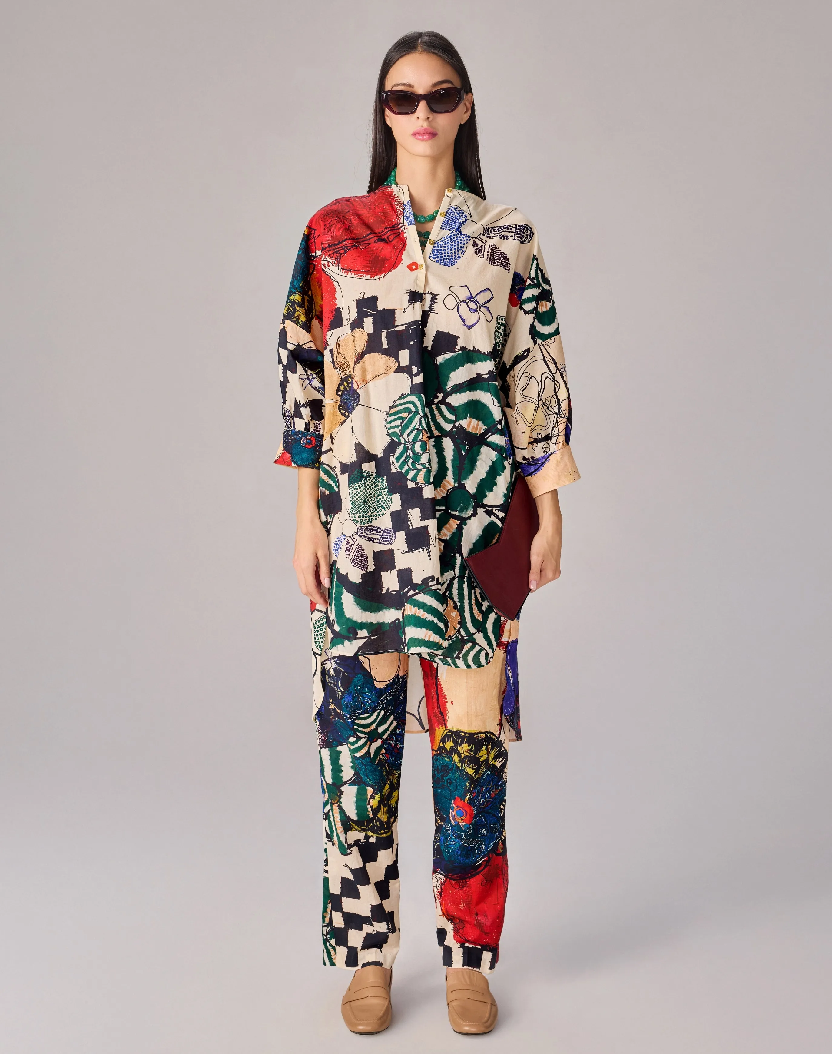 Floral Akira Tunic Set
