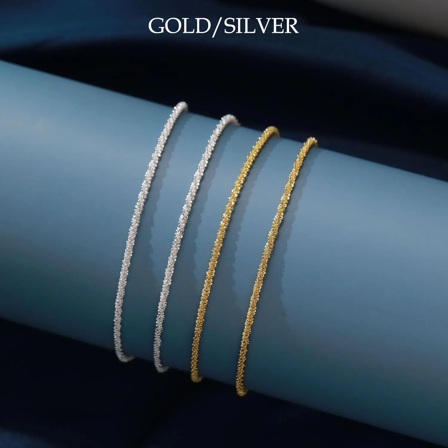FUNEIA Gold Silver Ankle Bracelets for Women Waterproof 14K Gold Plated Anklets for Women Non Tarnish Dainty Layered Beaded Heart Anklet Set Summer Beach Foot Chain Jewelry Gifts Trendy Stuff