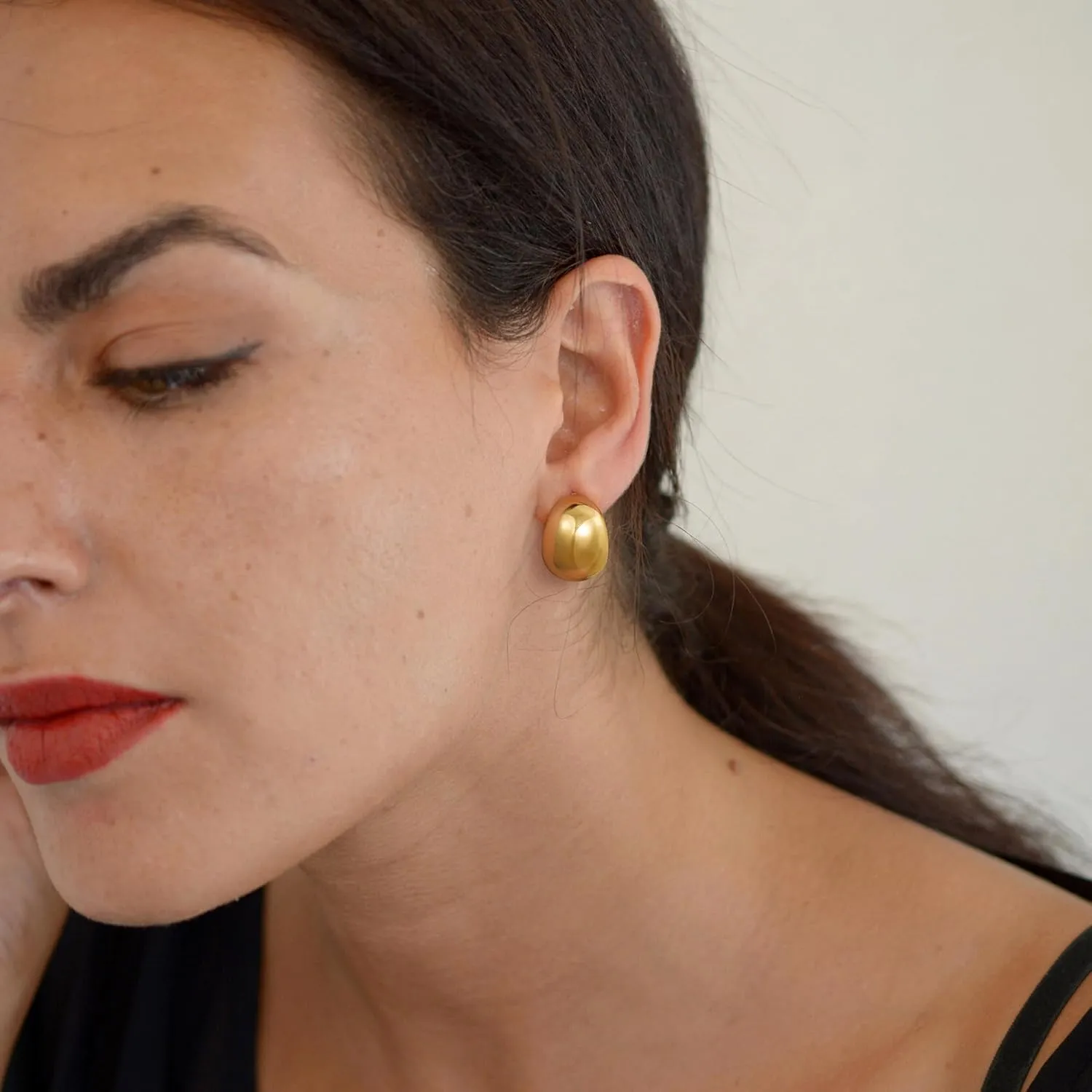 Gold Earrings for Women, 14K Gold Plated Lightweight Hypoallergenic Earrings for Women Trendy Fashion Jewelry Women's Gifts