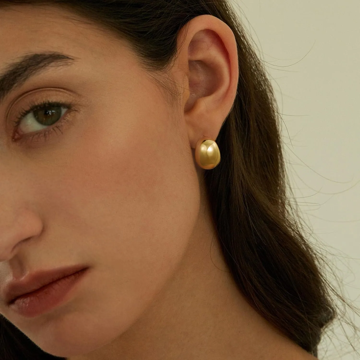Gold Earrings for Women, 14K Gold Plated Lightweight Hypoallergenic Earrings for Women Trendy Fashion Jewelry Women's Gifts