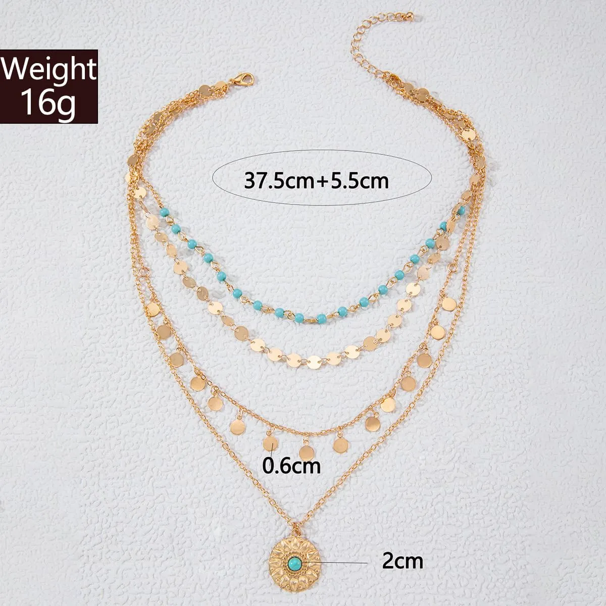 Gold Layered Necklaces for Women Western Jewelry for Women Boho Long Y Shape Necklaces Turquoise Pendant Necklace Country Concert Outfits for Women