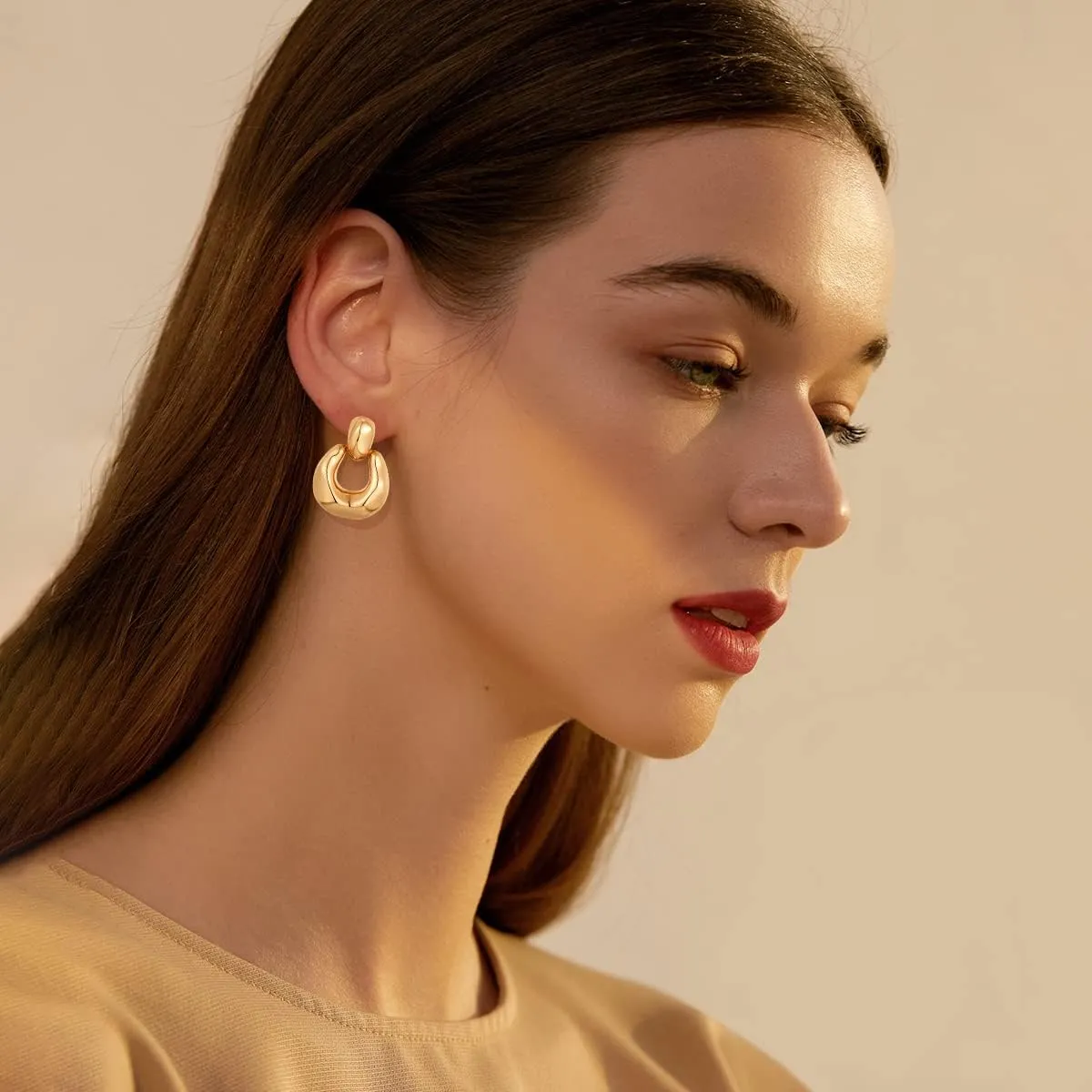 Gold Silver Hoop Dangle Earrings For Women Statement Retro Earrings Multiple Styles Jewelry for Birthday Party Jewelry