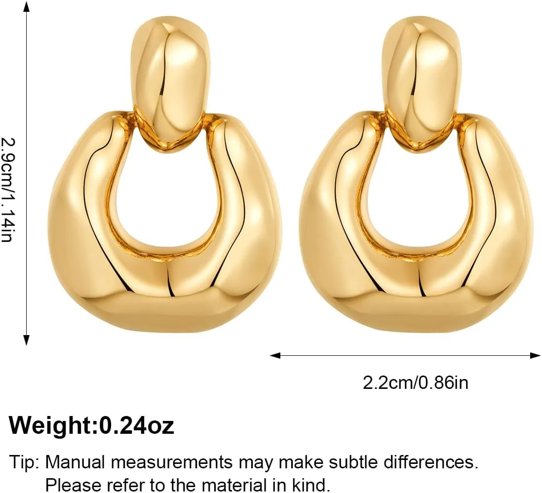 Gold Silver Hoop Dangle Earrings For Women Statement Retro Earrings Multiple Styles Jewelry for Birthday Party Jewelry