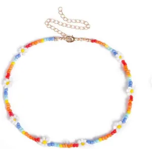 Handmade Beaded Anklet Colored Flower Foot Chain Boho Ankle Bracelet Extension Ankle Accessories Sea Foot Slave Chain Jewelry for Women