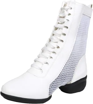 HIPPOSEUS Women High Top Jazz Dance Sneaker Split Sole Jazz Dance Boots,Model YMJ