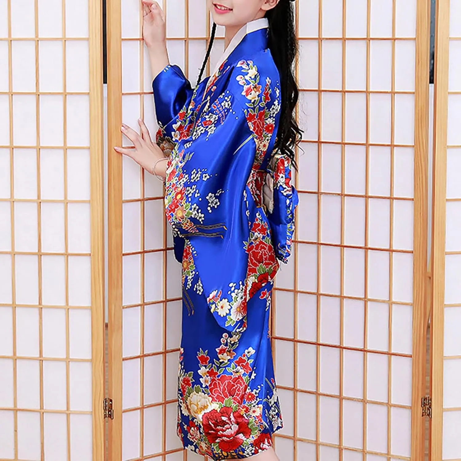 Japanese Kimono for Kids Baby Girls Clothes Outfits Long Sleeve Robe Japanese Traditional Clothes Toddler Girl Outfit
