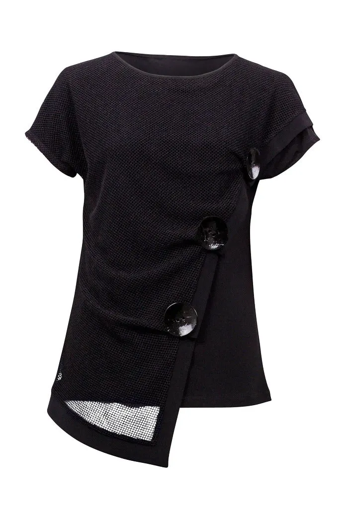 Joseph Ribkoff Mesh Top 213374