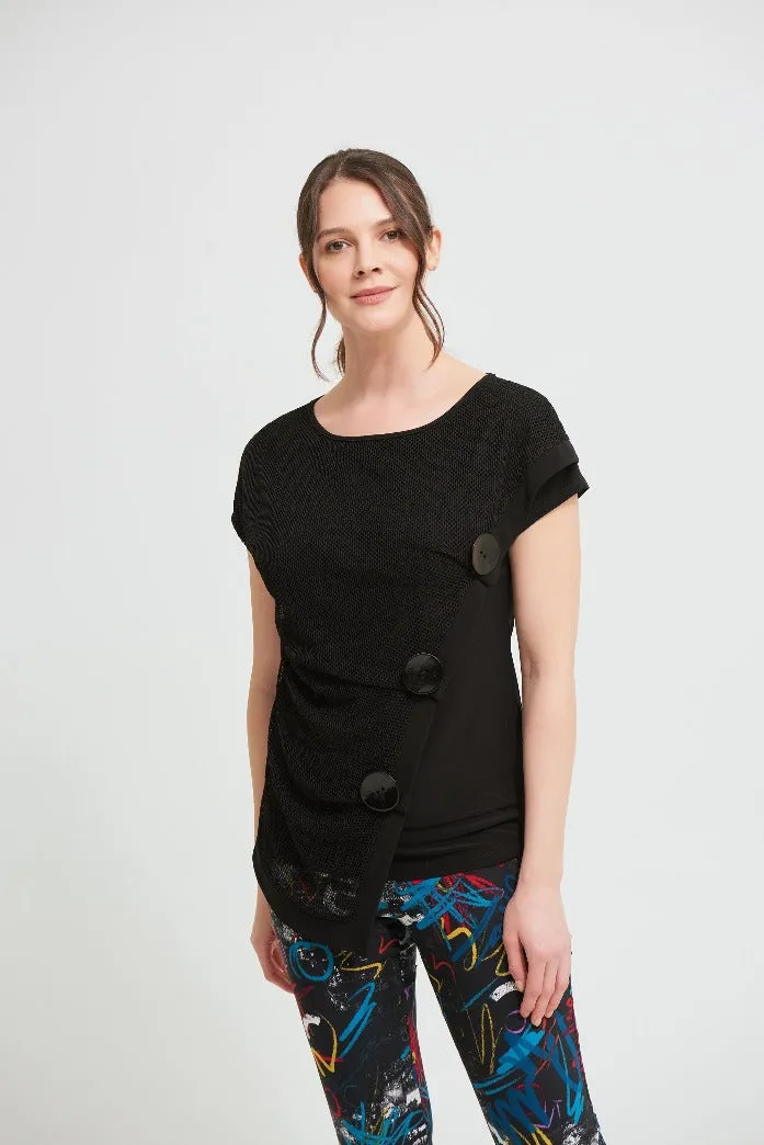 Joseph Ribkoff Mesh Top 213374