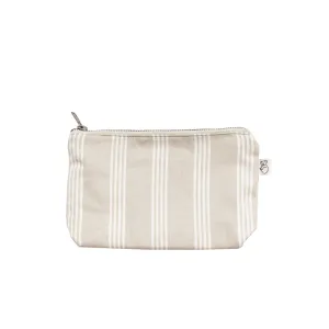 Koala Basics: Makeup Bag: Sand Ticking Stripe