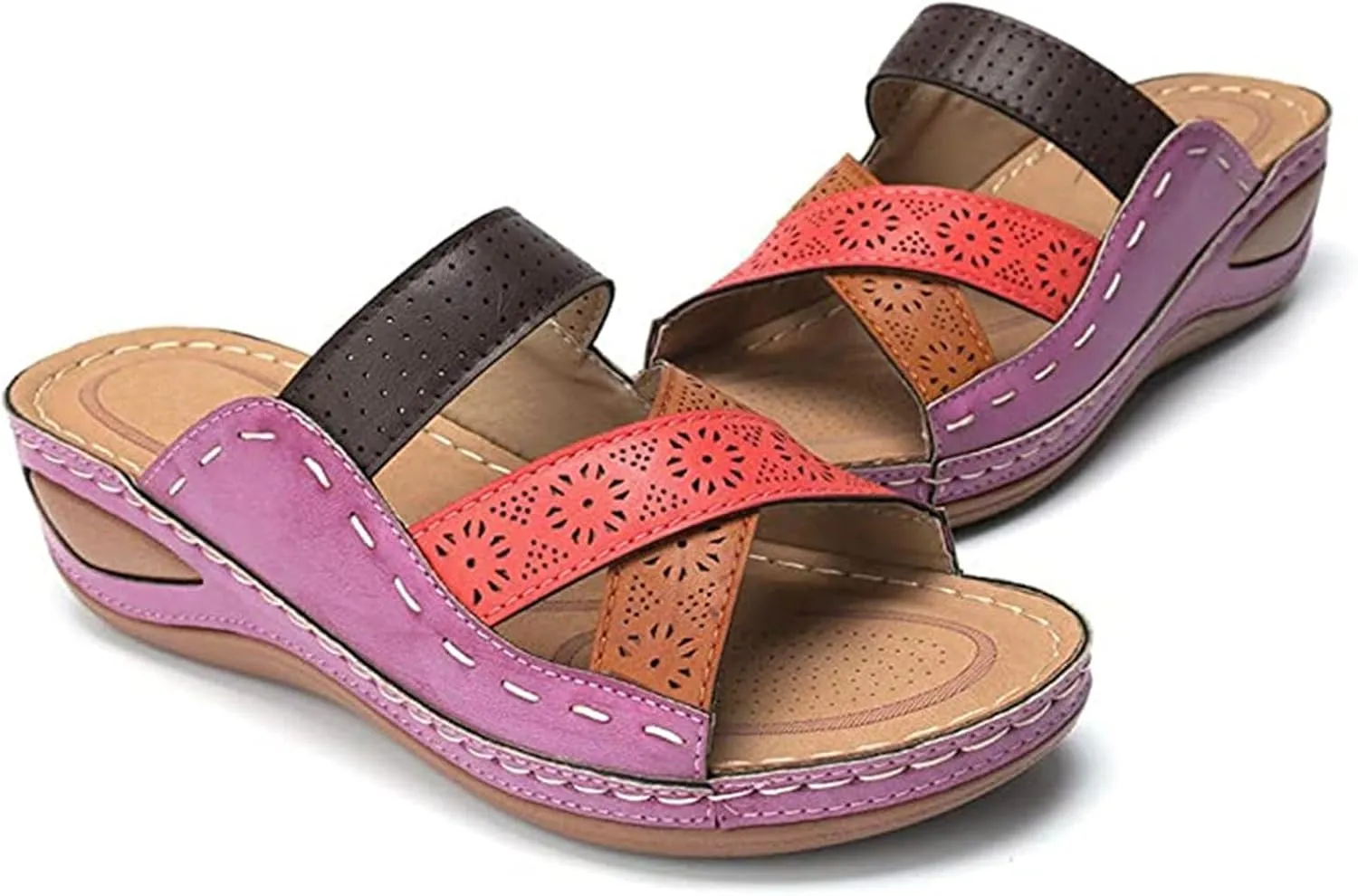 Ladmiple Orthotic Dress Sandals For Women With Arch Support Fashion Comfortable Slides Slippers Orthopedic Flip Flops