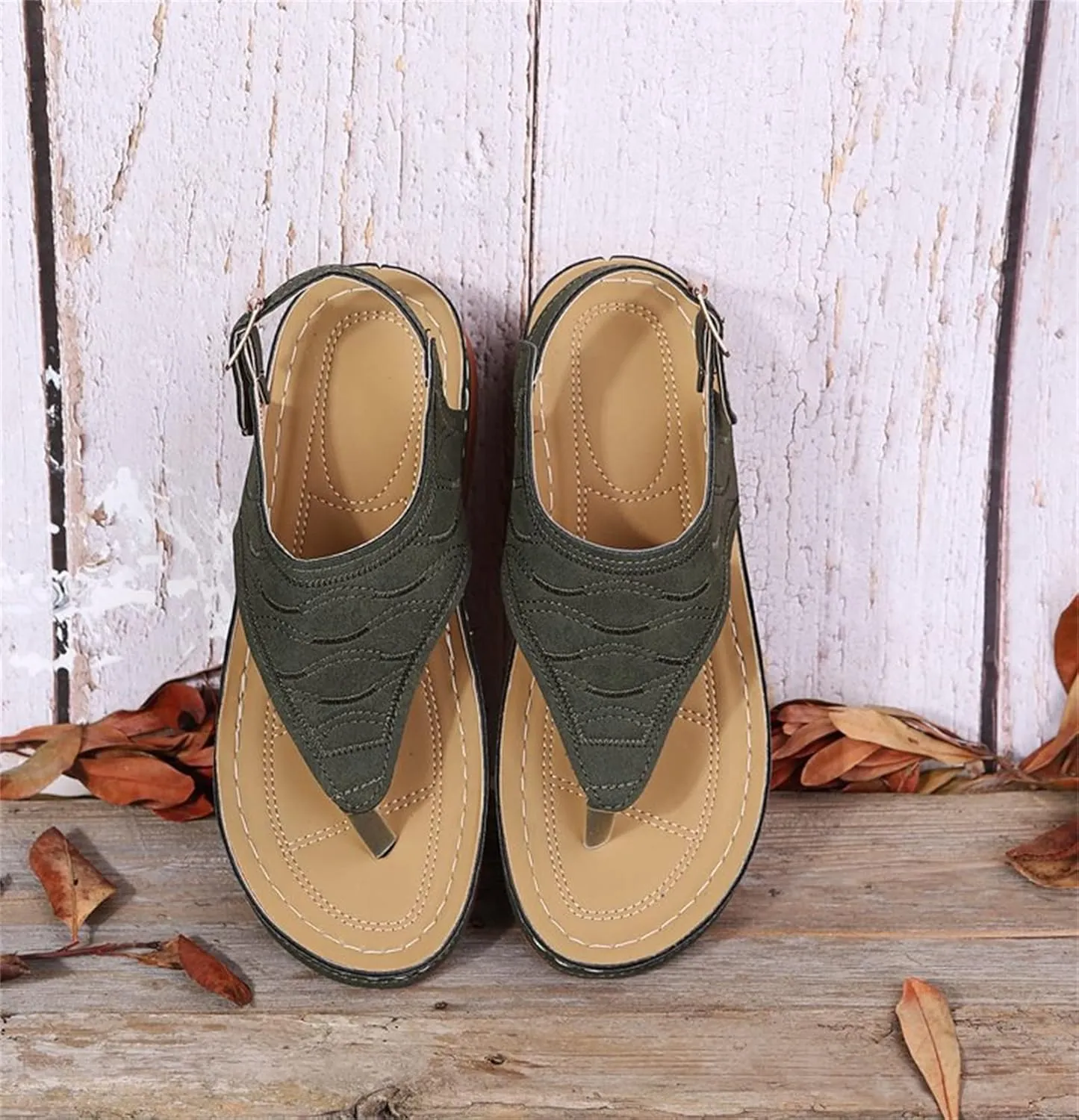 Ladmiple Orthotic Sandals For Women Plantar Fasciitis Arch Support Orthopedic Flip Flops Dressy Summer Comfortable Slides