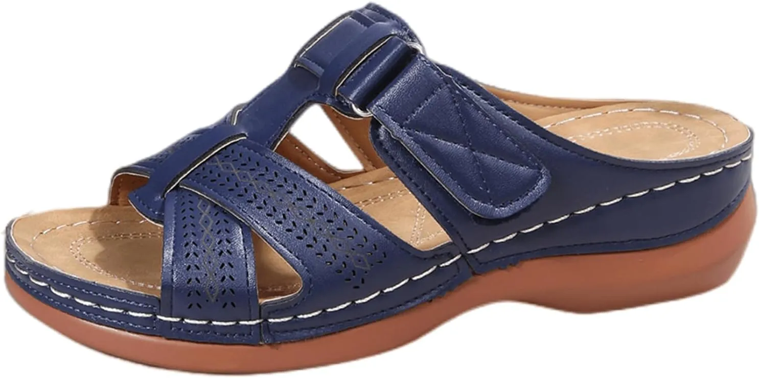 Ladmiple Orthotic Sandals For Women Plantar Fasciitis Comfortable Arch Support Dressy Summer Orthopedic Flip Flops Slides