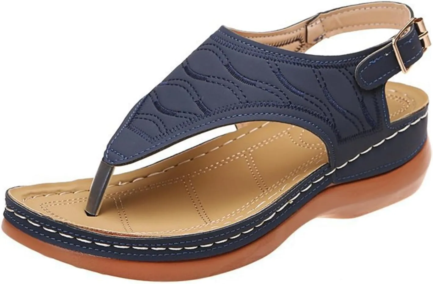 Ladmiple Orthotic Sandals For Women With Arch Support Orthopedic Flip Flops Soft Dressy Summer Beach Shoes Comfortable Slides