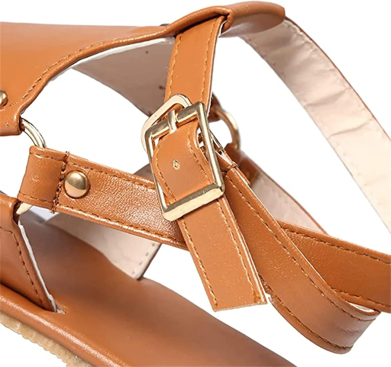 Ladmiple Sandals for Women Dressy,Womens Summer 2023 Flip Flops Gladiator Strappy Sandal Casual Roman Beach Flat Shoes