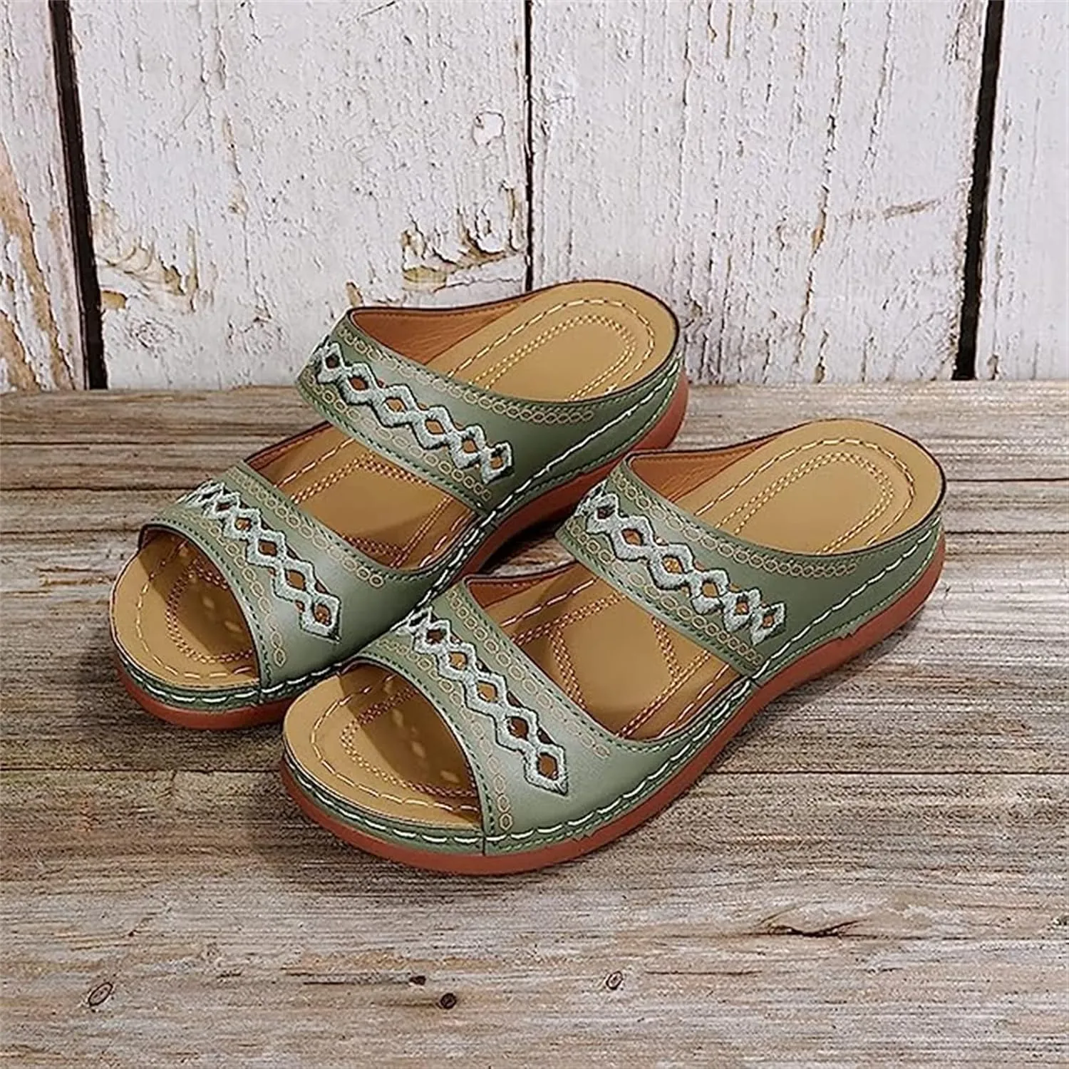Ladmiple Sandals Women Comfortable Dressy Arch Support Orthopedic Slippers Summer Orthotic Flip Flops for Plantar Fasciitis