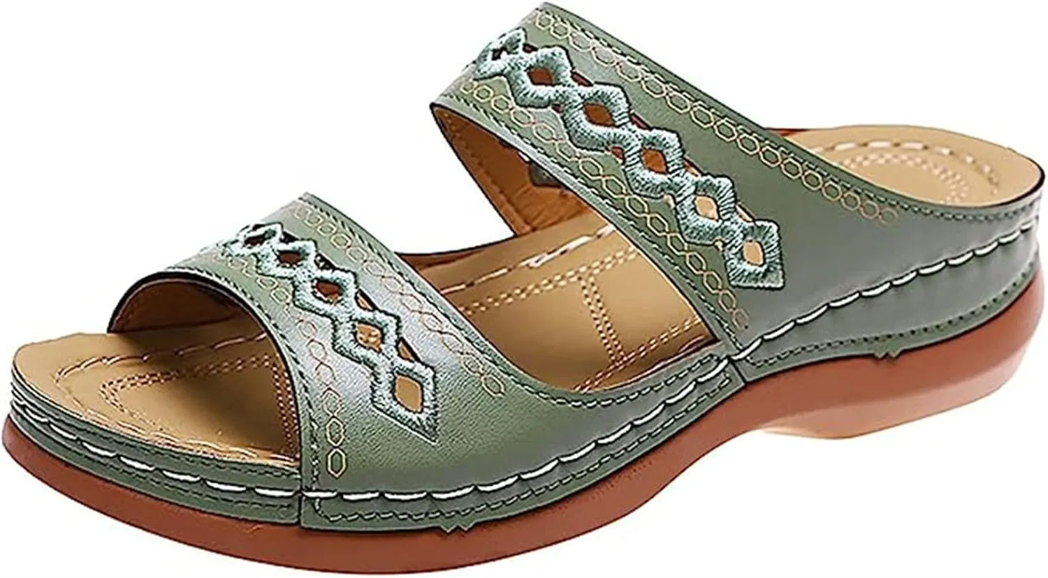 Ladmiple Sandals Women Comfortable Dressy Arch Support Orthopedic Slippers Summer Orthotic Flip Flops for Plantar Fasciitis