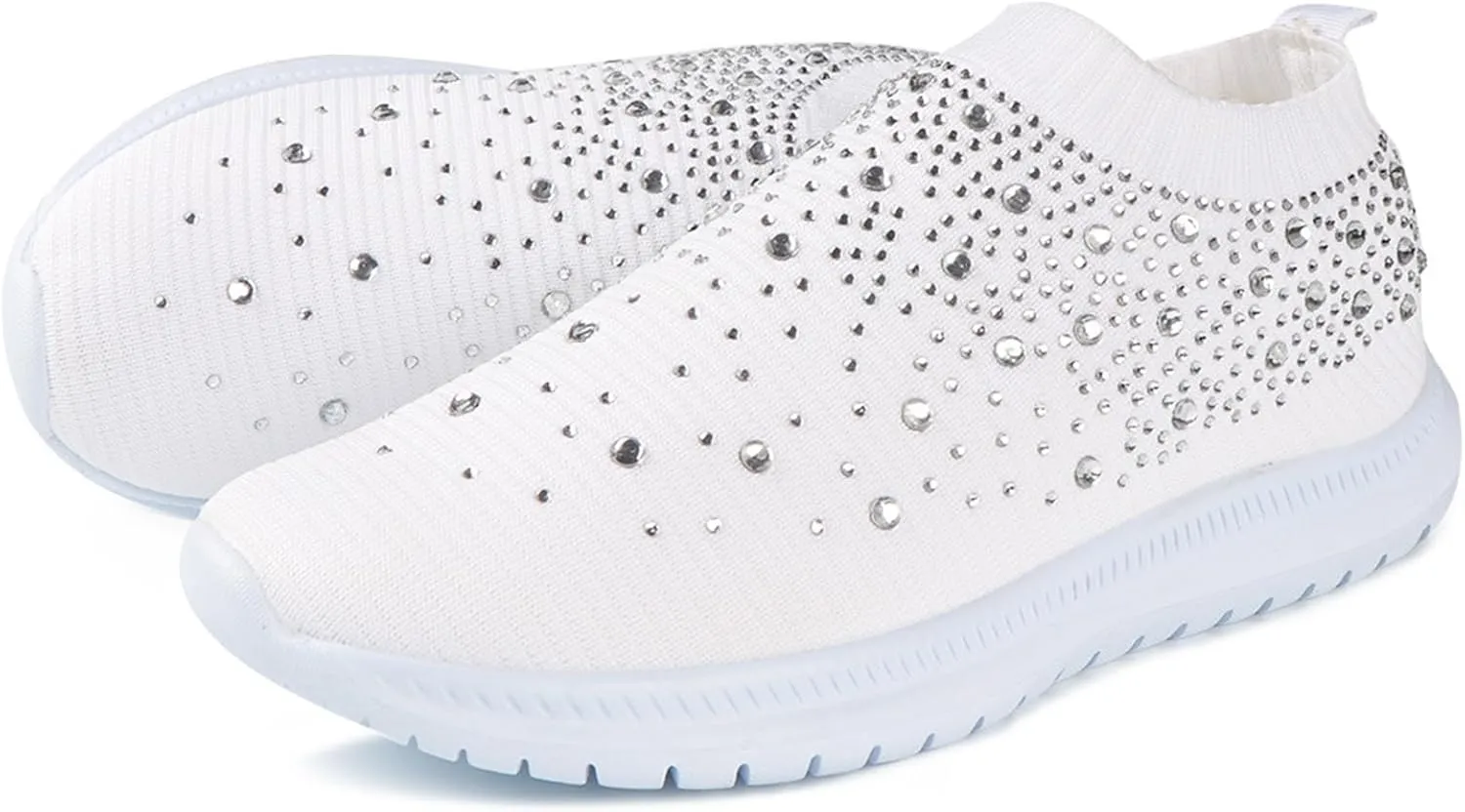 Ladmiple Walking Shoes Women Comfort Slip On Sneakers Tennis Workout Gym Shoes Non Slip Fashion Running Athletic Shoes