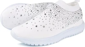Ladmiple Walking Shoes Women Comfort Slip On Sneakers Tennis Workout Gym Shoes Non Slip Fashion Running Athletic Shoes
