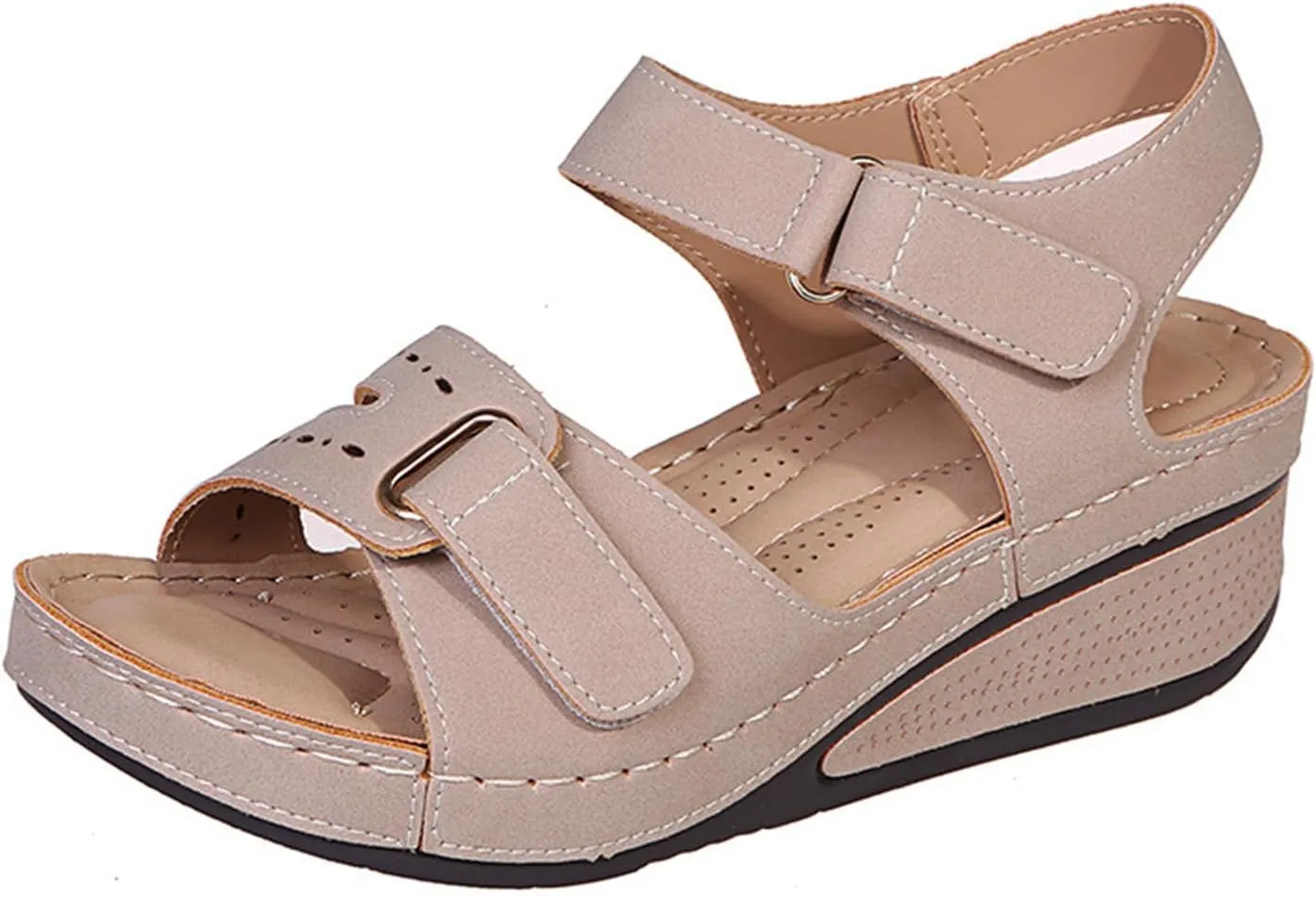 Ladmiple Women's Sandals Comfortable Dressy Orthotic Walking Slides Open Toe Arch Support Summer Orthopedic Flip Flops 2024