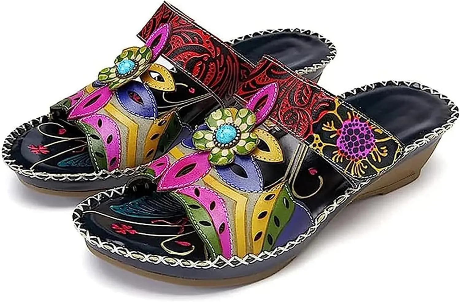Ladmiple Womens Sandals Dressy Flat Comfortable Slip On Orthotic Flip Flops Casual Summer Orthopedic Slides With Arch Support
