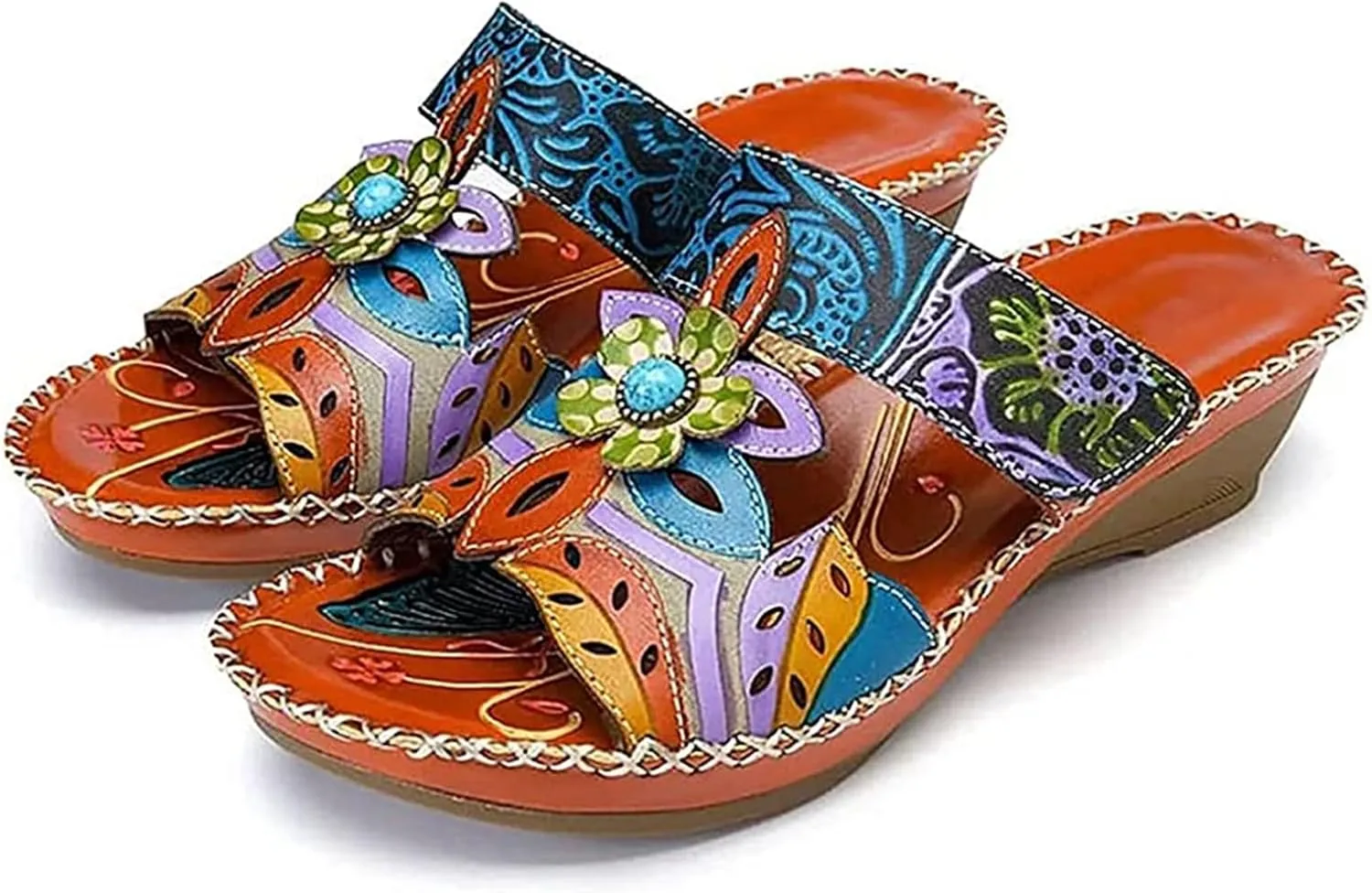 Ladmiple Womens Sandals Dressy Flat Comfortable Slip On Orthotic Flip Flops Casual Summer Orthopedic Slides With Arch Support