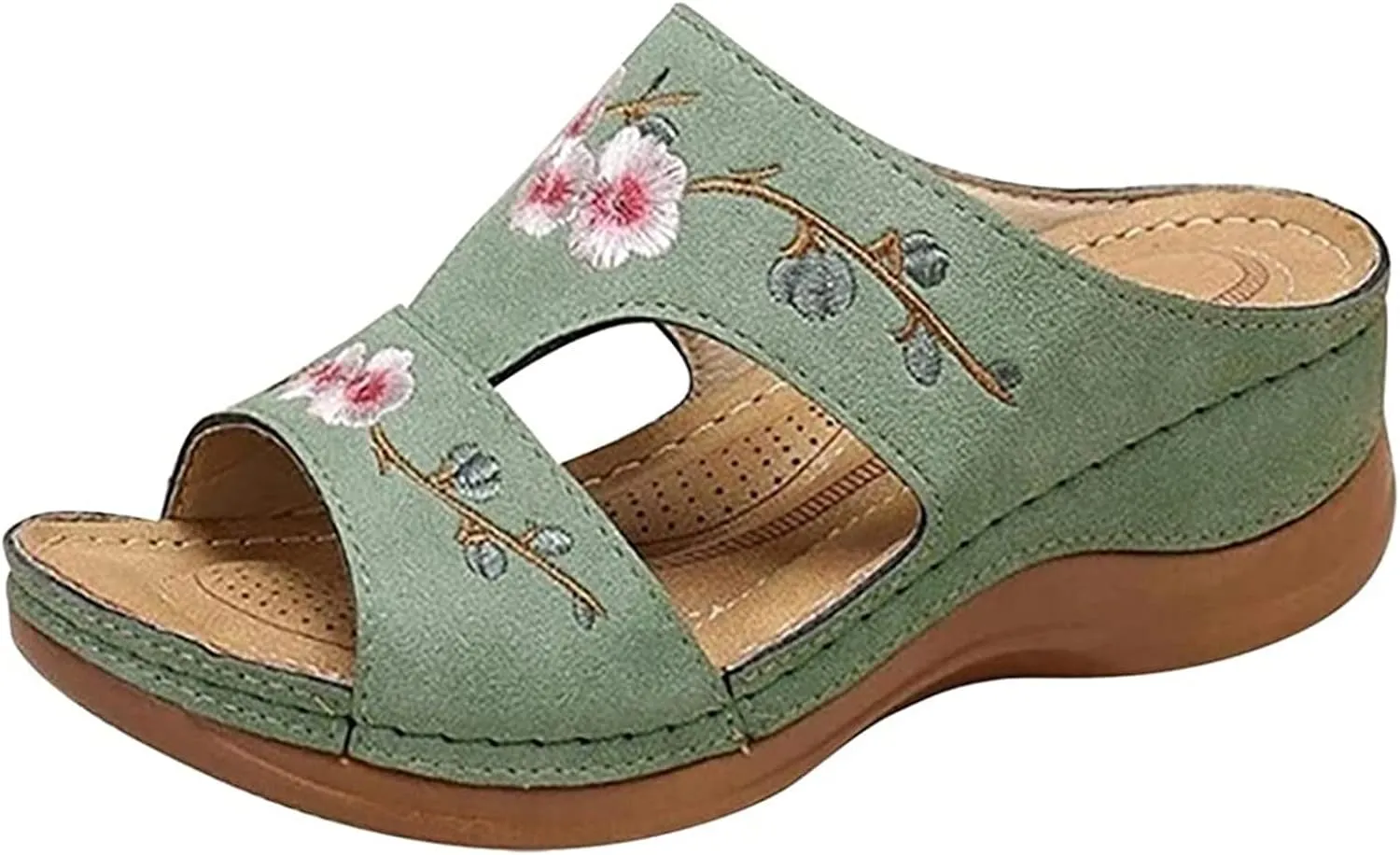 Ladmiple Womens Sandals With Arch Support Dressy Orthotic Slides Comfortable Orthopedic Walking Flip Flops Beach Summer Shoes
