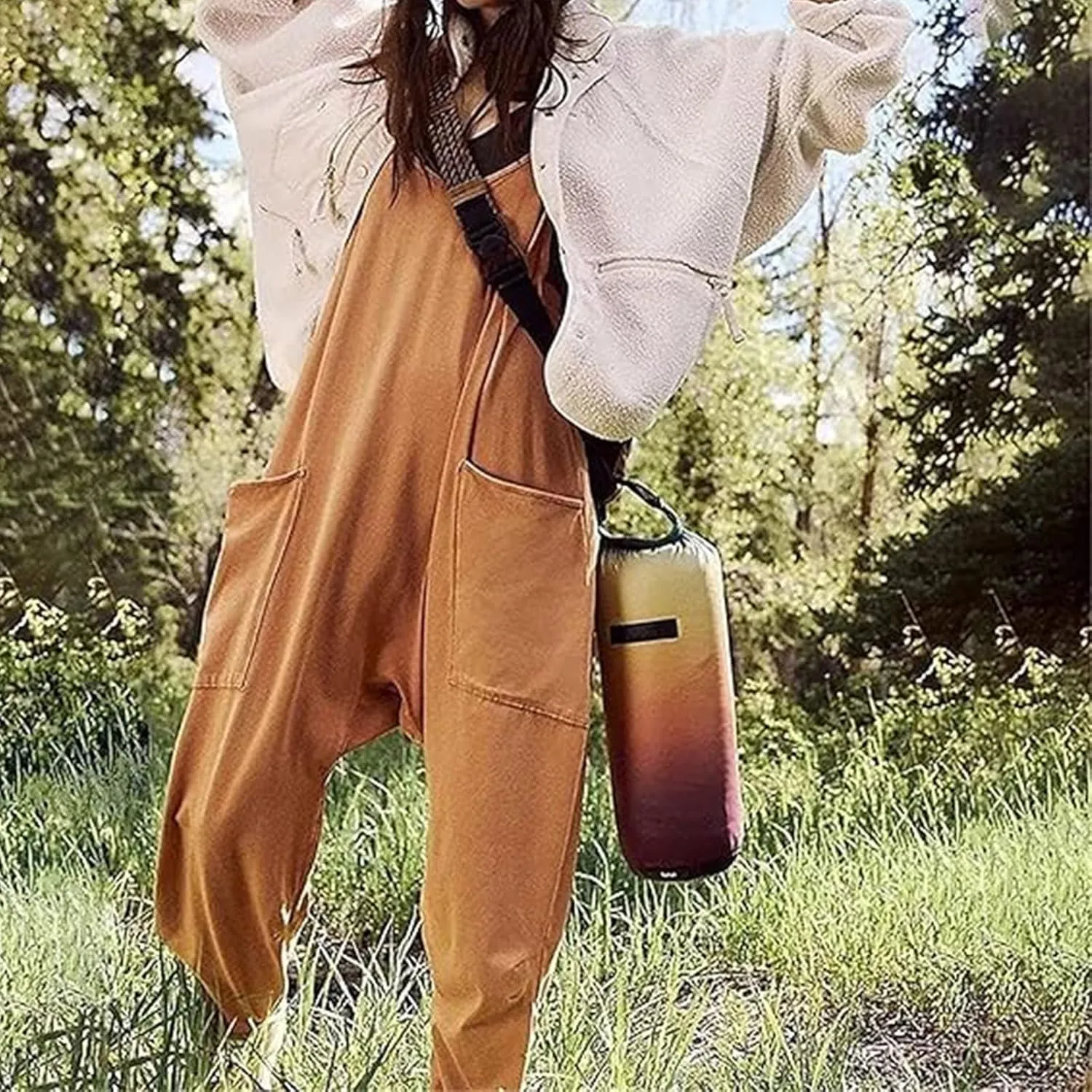 Lahloya Maternity & Postpartum Jumpsuit - Oversized Wide Leg
