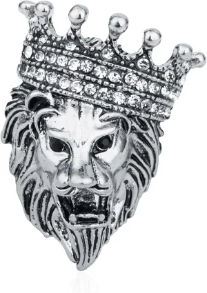 Lion Vintage Men Brooch Pins for Suits Pin Women Brooch Pin Animal Lapel Pin Safety Pin Punk Suit Tie Pin Husband Boyfriend for Valentine's Day Anniversary Birthday Gifts
