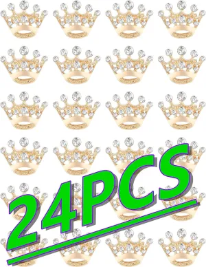 Lot of small crown brooch pins for women men set fashion elegant noble golden silver crown brooches pin for women's ladies brooches bulk