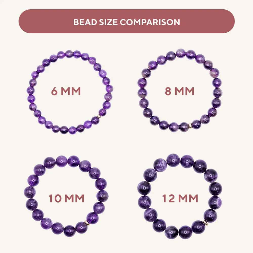 Love & Grace Handmade Amazonite Stone Beaded Bracelets - Premium 6mm Beads with Durable Elastic Stretch Wristbands, Vibrating Good Energy, Blessing, Grounding, Power, for Men and Women