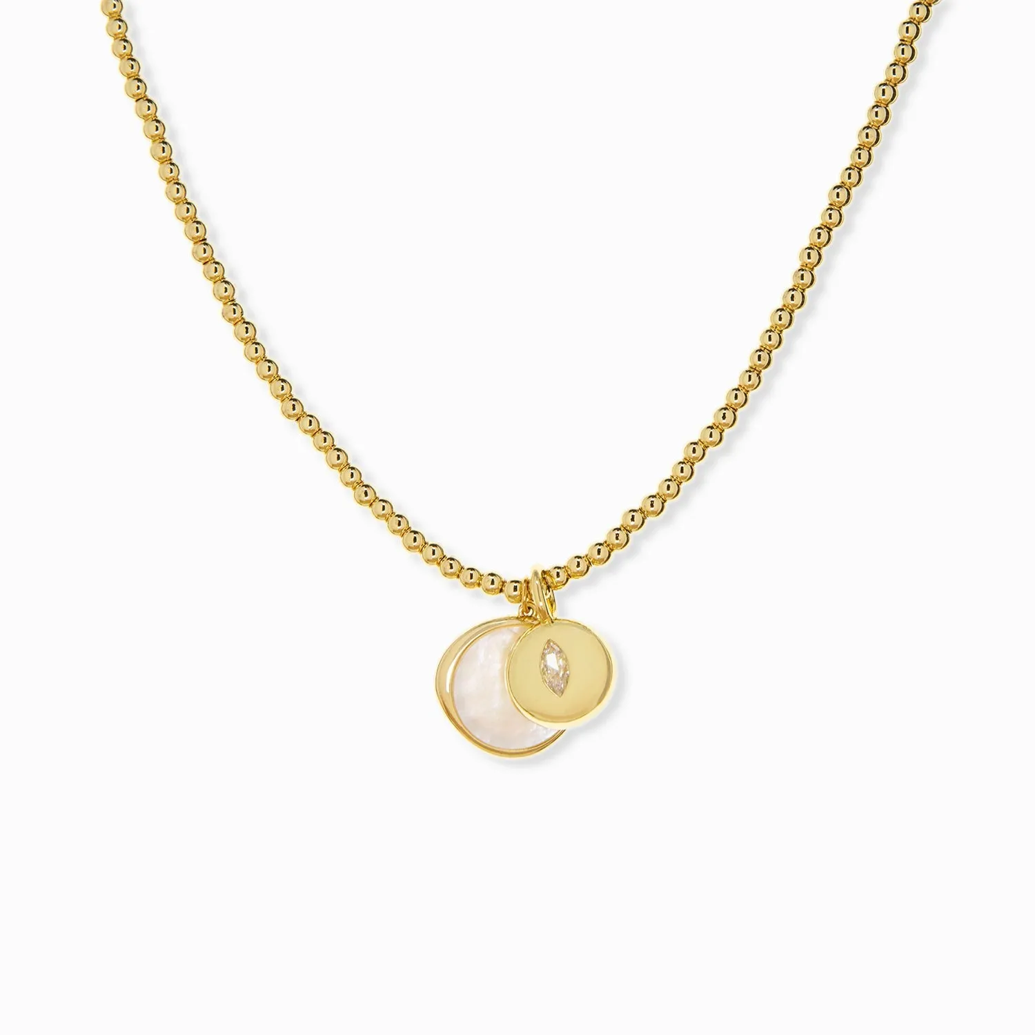 Marilyn Keep It Simple Pearl Charm Necklace