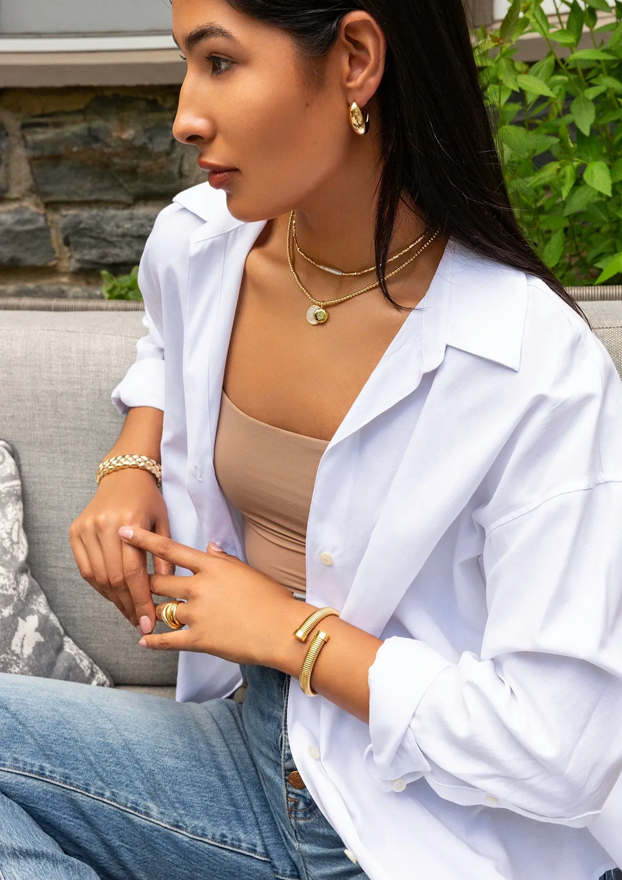 Marilyn Keep It Simple Pearl Charm Necklace
