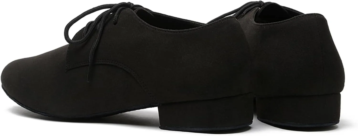 Mens Ballroom Dance Shoes for Latin Salsa Tango with Standard Block Low Heel
