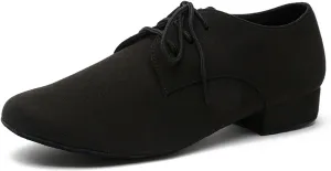 Mens Ballroom Dance Shoes for Latin Salsa Tango with Standard Block Low Heel