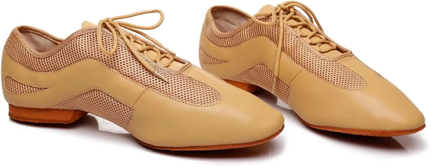 Men's Ballroom Dance Shoes for Latin Salsa Waltz Tango with Standard Block Low Heel