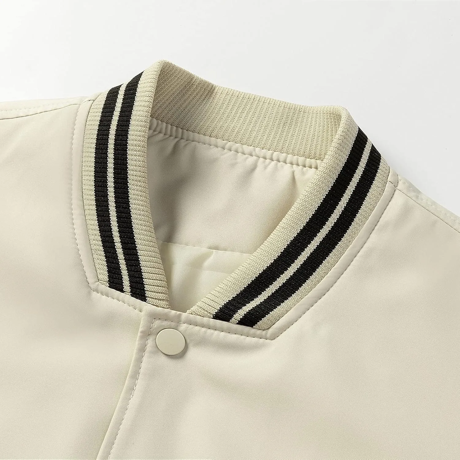 Men's Bomber Jacket Lightweight Casual Fashion Spring Fall Windbreaker Zip Up Coat with Pocket