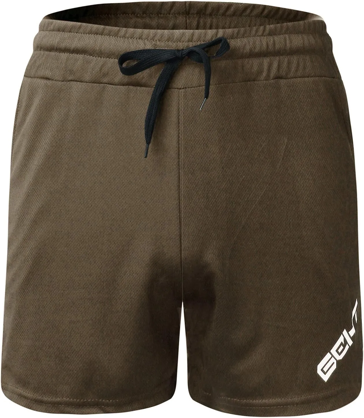 Mens Gym Workout Shorts 5" Inseam Quick Dry Lightweight Slim Fit SweatShorts Active Weightlifting Squatting Elastic Pants