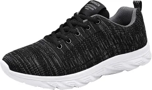 Mens Workout Shoes Running Walking Tennis Shoes for Men Non Slip Light Gym Trainng Shoes Casual Sneaker Comfortable Mesh Athletic Sport Shoes