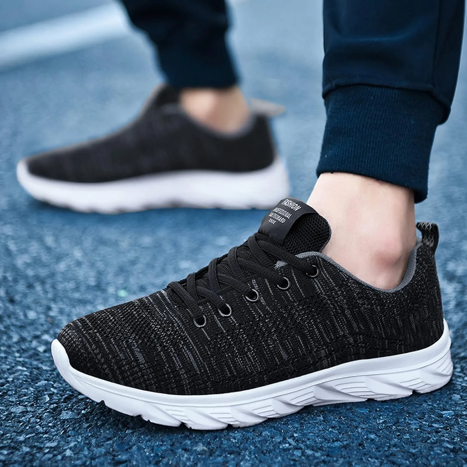 Mens Workout Shoes Running Walking Tennis Shoes for Men Non Slip Light Gym Trainng Shoes Casual Sneaker Comfortable Mesh Athletic Sport Shoes