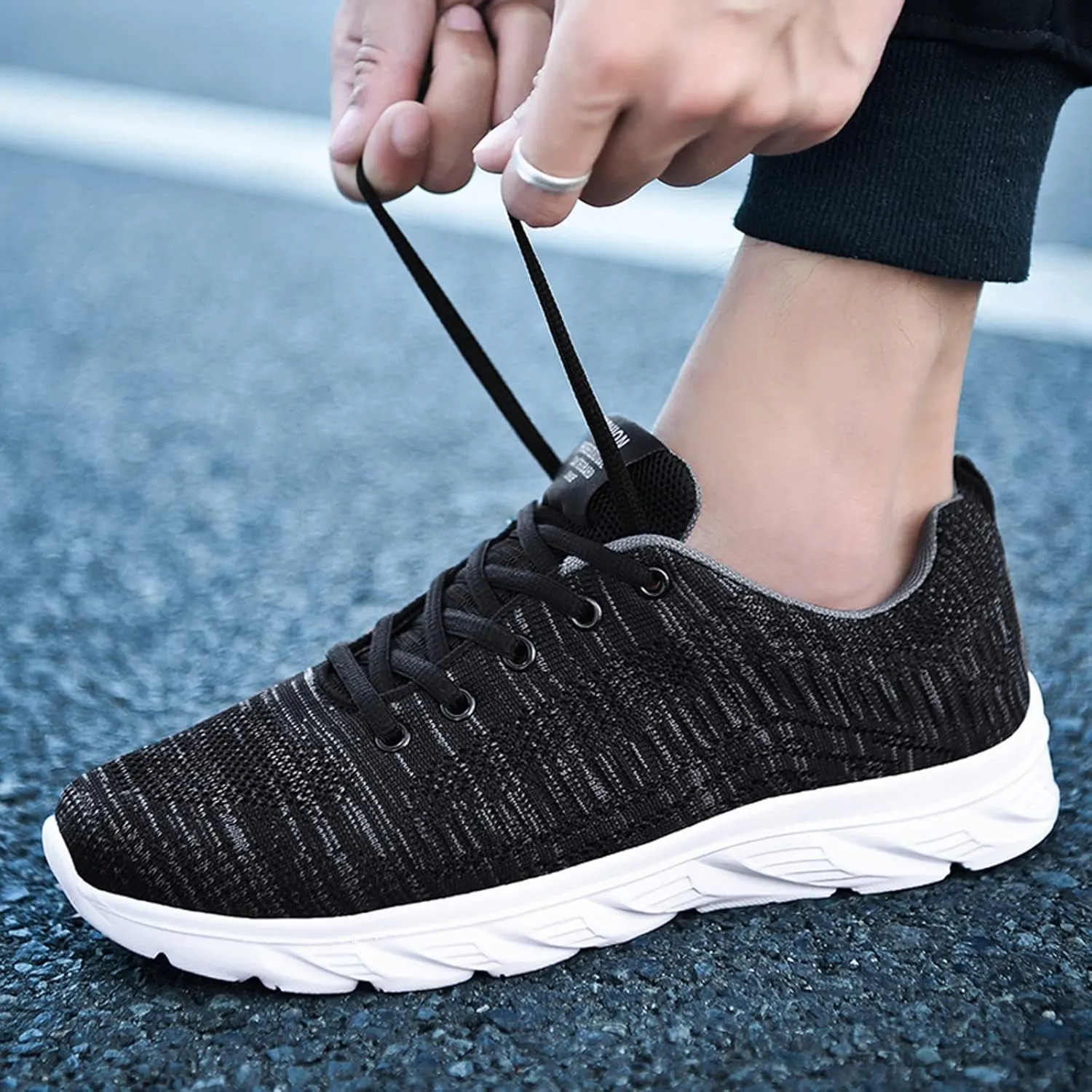 Mens Workout Shoes Running Walking Tennis Shoes for Men Non Slip Light Gym Trainng Shoes Casual Sneaker Comfortable Mesh Athletic Sport Shoes