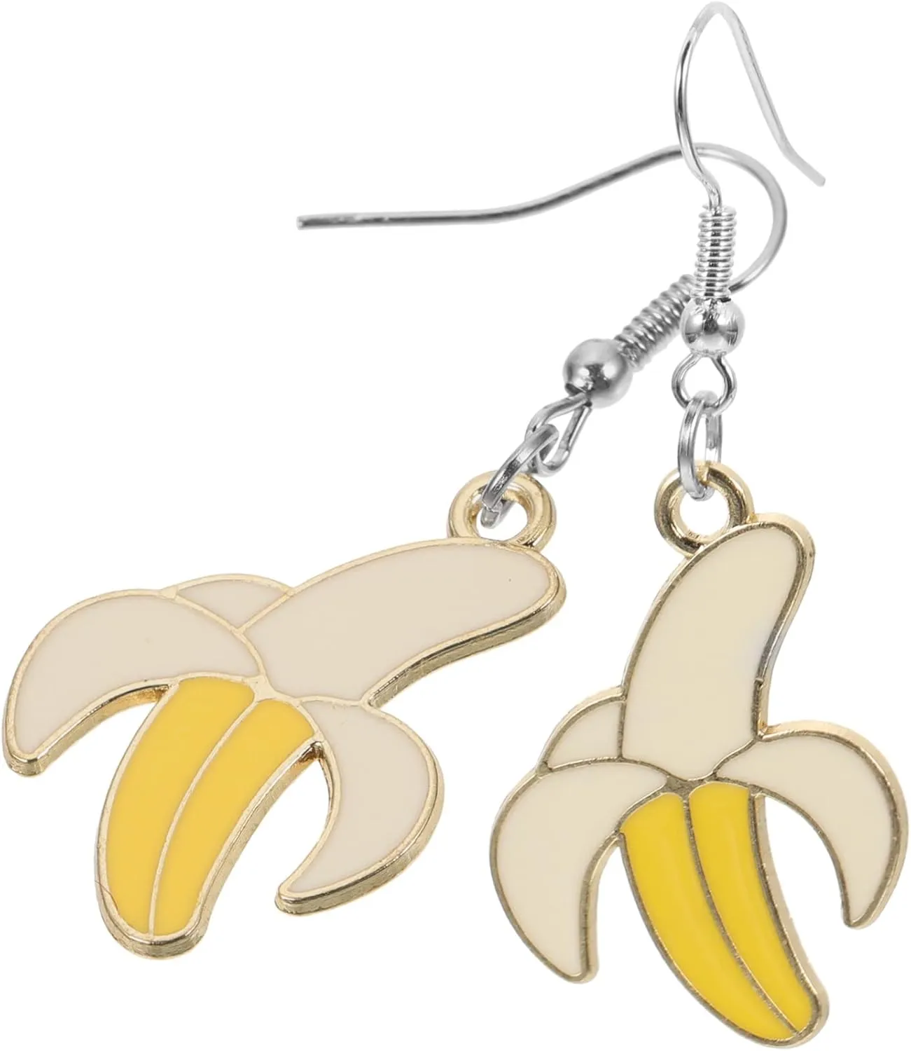 MERRYHAPY 2Pairs Banana Dangle Earrings Earrings Cute Banana Themed Jewelry for Women and Girls Fun Ear Accessories for Everyday Wear and Special Occasions
