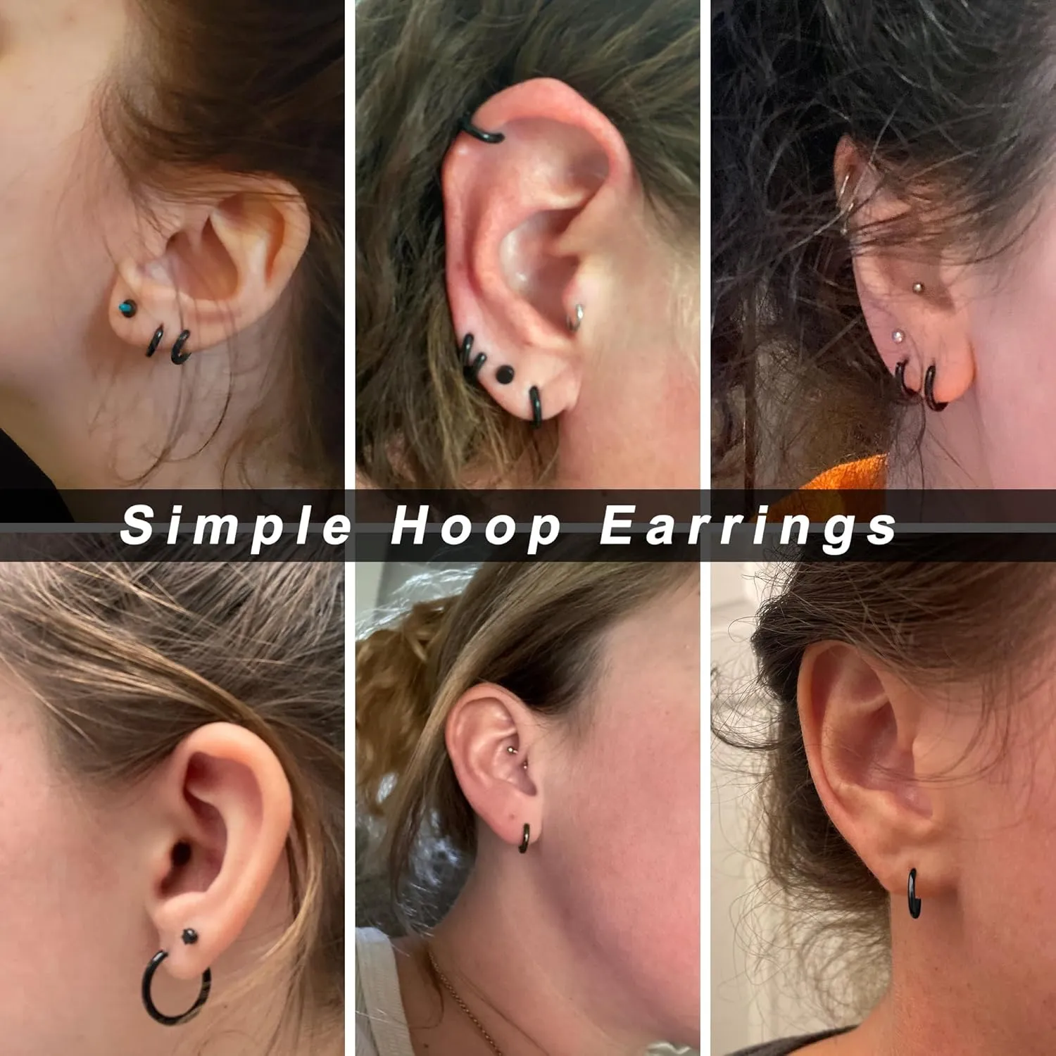 MILACOLATO 925 Sterling Silver Small Hoop Earring for Women Men 14K Gold Plated Huggie Hoop Earrings Hypoallergenic Cartilage Helix Piercing Sleeper Hoop Earrings for Sensitive Ears 8mm/10mm/12mm